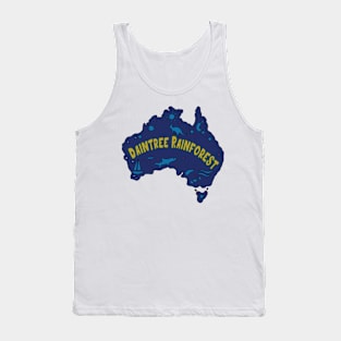 AUSSIE MAP DAINTREE RAINFOREST Tank Top